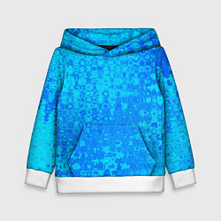 Детская толстовка Голубой неоновый абстрактная текстура