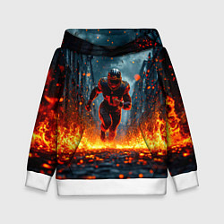 Детская толстовка Раннинбек в огне