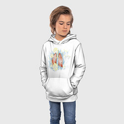 Толстовка-худи детская Легкое дыхание, цвет: 3D-белый — фото 2