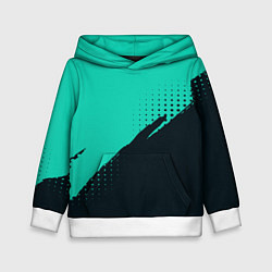 Детская толстовка Color black light blue