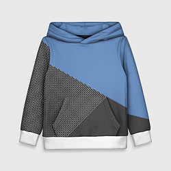 Детская толстовка Сине-серый геометричный