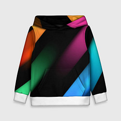 Толстовка-худи детская Multicoloured, цвет: 3D-белый