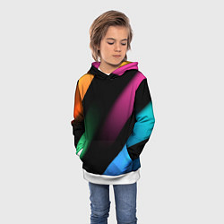 Толстовка-худи детская Multicoloured, цвет: 3D-белый — фото 2