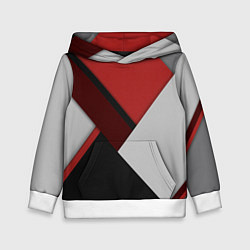 Детская толстовка Color black red grey