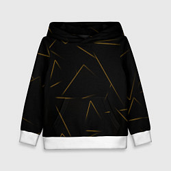 Толстовка-худи детская Color yellow line, цвет: 3D-белый