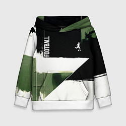 Детская толстовка Футбол на фоне брызг красок