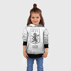 Толстовка-худи детская Aston Villa - white gradient, цвет: 3D-черный — фото 2