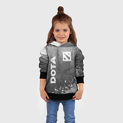Толстовка-худи детская Dota - grey gradient вертикально, цвет: 3D-черный — фото 2