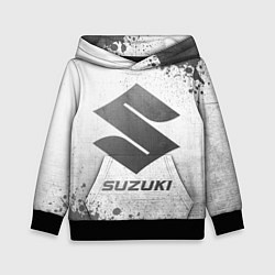 Толстовка-худи детская Suzuki - white gradient, цвет: 3D-черный