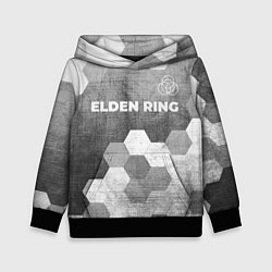 Толстовка-худи детская Elden Ring - grey gradient посередине, цвет: 3D-черный