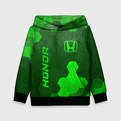Детская толстовка Honda - green gradient вертикально