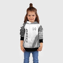 Толстовка-худи детская Exeed - white gradient вертикально, цвет: 3D-черный — фото 2