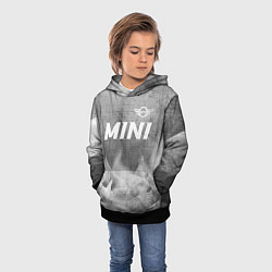 Толстовка-худи детская Mini - grey gradient посередине, цвет: 3D-черный — фото 2