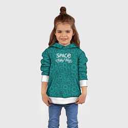 Толстовка-худи детская Наш Млечный путь, цвет: 3D-белый — фото 2