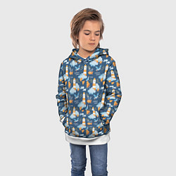 Толстовка-худи детская Маяк в облаках, цвет: 3D-белый — фото 2