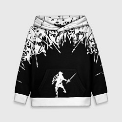 Толстовка-худи детская И один в поле воин, цвет: 3D-белый