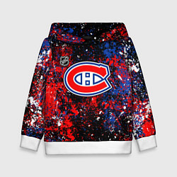 Толстовка-худи детская Montreal Canadiens NHL black, цвет: 3D-белый