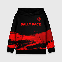 Толстовка-худи детская Sally Face - red gradient посередине, цвет: 3D-черный