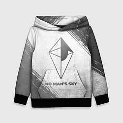 Толстовка-худи детская No Mans Sky - white gradient, цвет: 3D-черный