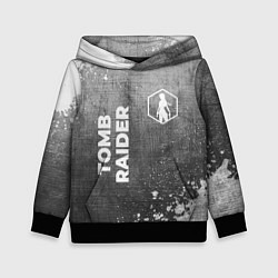 Толстовка-худи детская Tomb Raider - grey gradient вертикально, цвет: 3D-черный