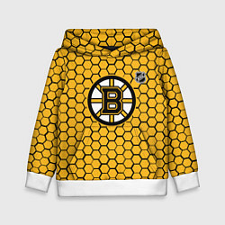 Детская толстовка Бостон Брюинз - желтые соты