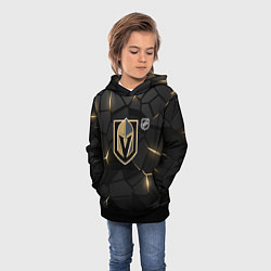 Толстовка-худи детская Вегас Голден Найтс - НХЛ хоккей, цвет: 3D-черный — фото 2