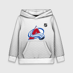 Толстовка-худи детская Колорадо Эвеланш - белый геометрический градиент, цвет: 3D-белый