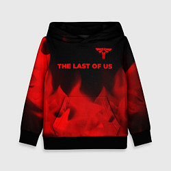 Толстовка-худи детская The Last Of Us - red gradient посередине, цвет: 3D-черный