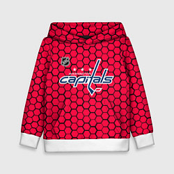 Детская толстовка Вашингтон Кэпиталз - красные соты