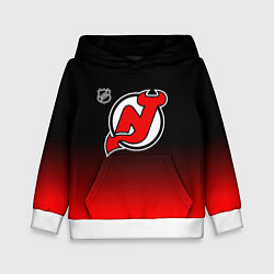 Детская толстовка Нью Джерси Девилз - градиент