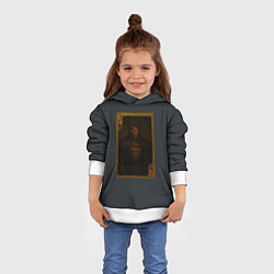 Толстовка-худи детская Иггран Сиф: валет червей, цвет: 3D-белый — фото 2