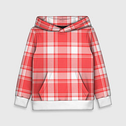 Детская толстовка Checked red white