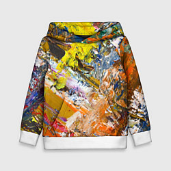 Детская толстовка Живая Абстракция: Поток Цветов и Форм в Постоянном