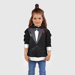 Толстовка-худи детская Костюм финалиста 456 из игры в кальмара, цвет: 3D-белый — фото 2