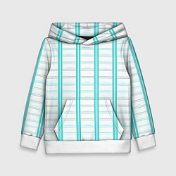 Толстовка-худи детская Color white cage, цвет: 3D-белый