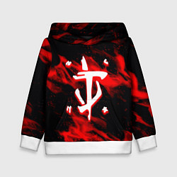 Толстовка-худи детская Doom красный огонь марса, цвет: 3D-белый