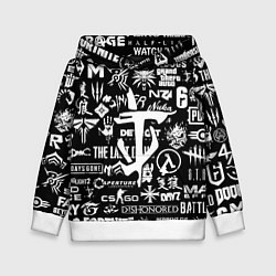 Детская толстовка Doom логотипы всех игр