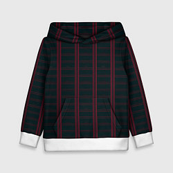 Детская толстовка Color dark cage red stripes
