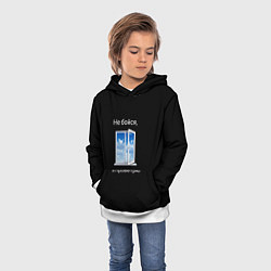 Толстовка-худи детская Душнила мем, цвет: 3D-белый — фото 2