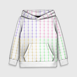 Детская толстовка Color white multicolored stripes