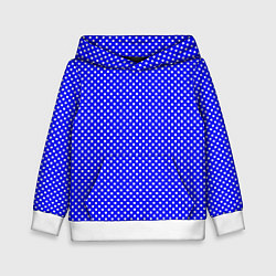 Детская толстовка Синий в мелкий квадратик паттерн