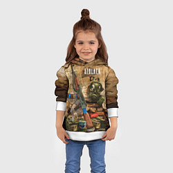 Толстовка-худи детская Сталкер - тени из прошлого, цвет: 3D-белый — фото 2