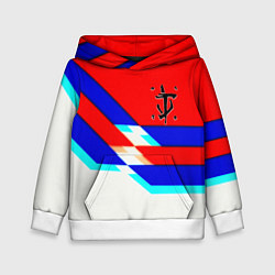 Толстовка-худи детская Doom geometry cyber sport, цвет: 3D-белый