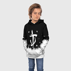 Толстовка-худи детская Doom winter wild, цвет: 3D-белый — фото 2