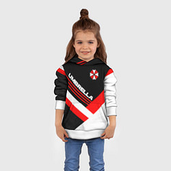 Толстовка-худи детская Umbrella - classic uniform, цвет: 3D-белый — фото 2