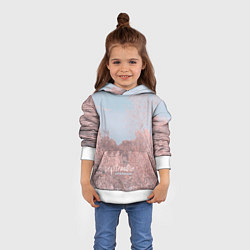 Толстовка-худи детская Атмосфера сентябрь, цвет: 3D-белый — фото 2