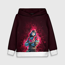 Толстовка-худи детская Fortnite Bonehead, цвет: 3D-белый