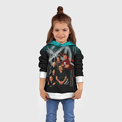 Толстовка-худи детская Король и Шут - Наш рок, цвет: 3D-белый — фото 2