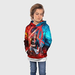 Толстовка-худи детская Король и Шут - всегда с нами, цвет: 3D-белый — фото 2