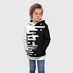 Толстовка-худи детская Тоттенхэм Хотспур геометрия, цвет: 3D-белый — фото 2